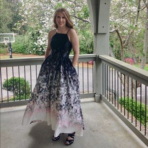 Prom dress black/ floral